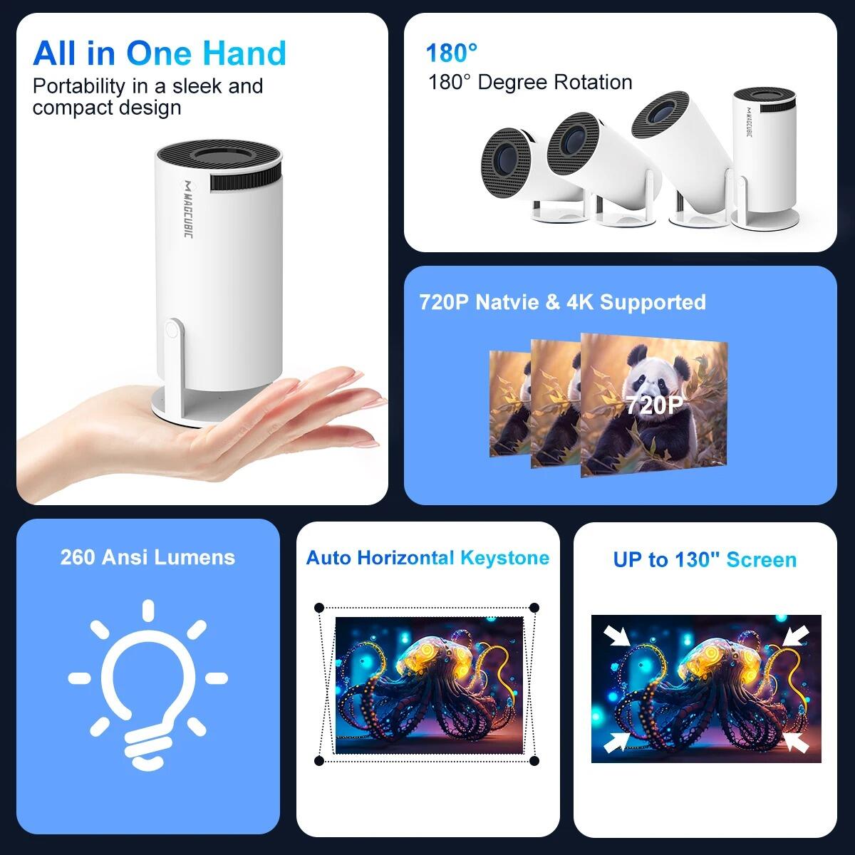 Proyector Portable 4k